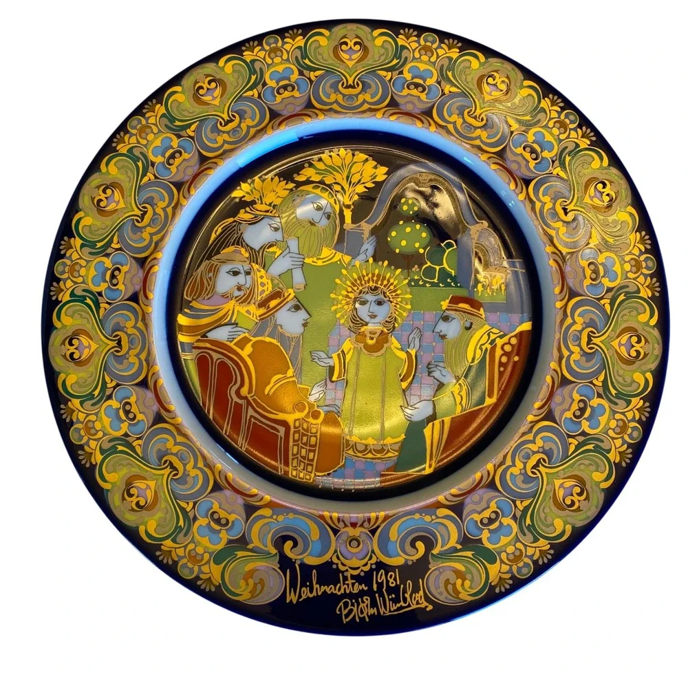 Rosenhal Germany‎ Christmas Plate 1981 Bjorn Wiinblad Nativity Limited Edition